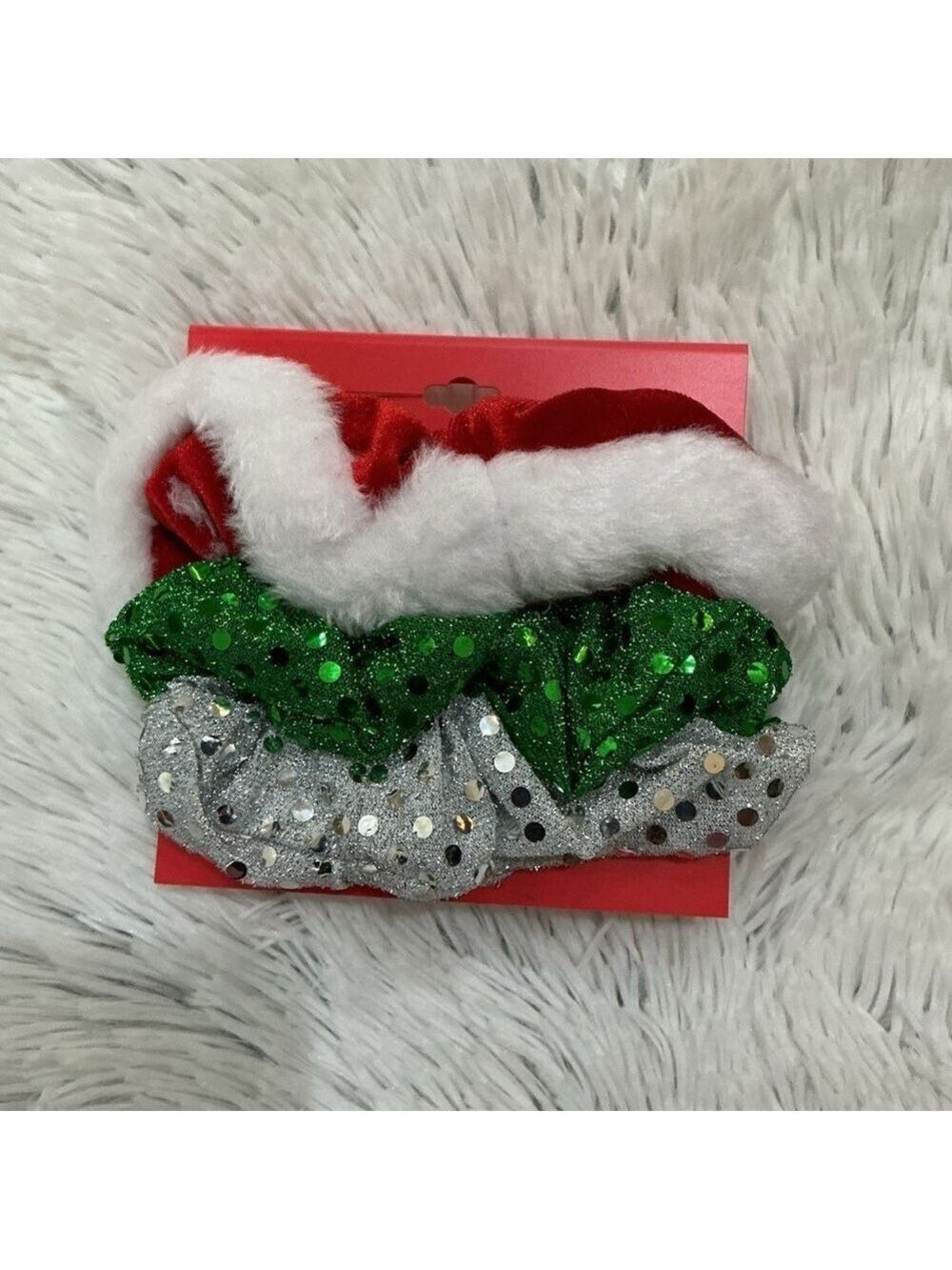 Celebrate Together set of 3 holiday hair scrunchies